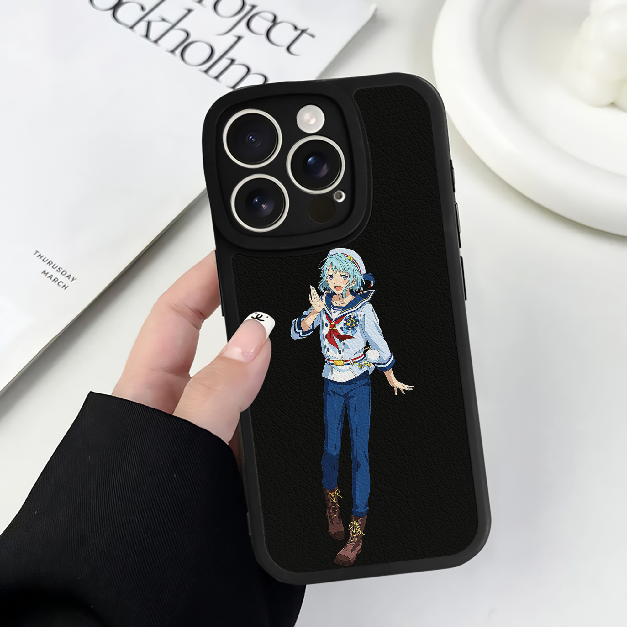 （画像用） あんさんぶるスターズ! Ensemble Stars 【iPhone 16シリーズ対応】シリコンスマホケース（レザー調） 材質：シリコン